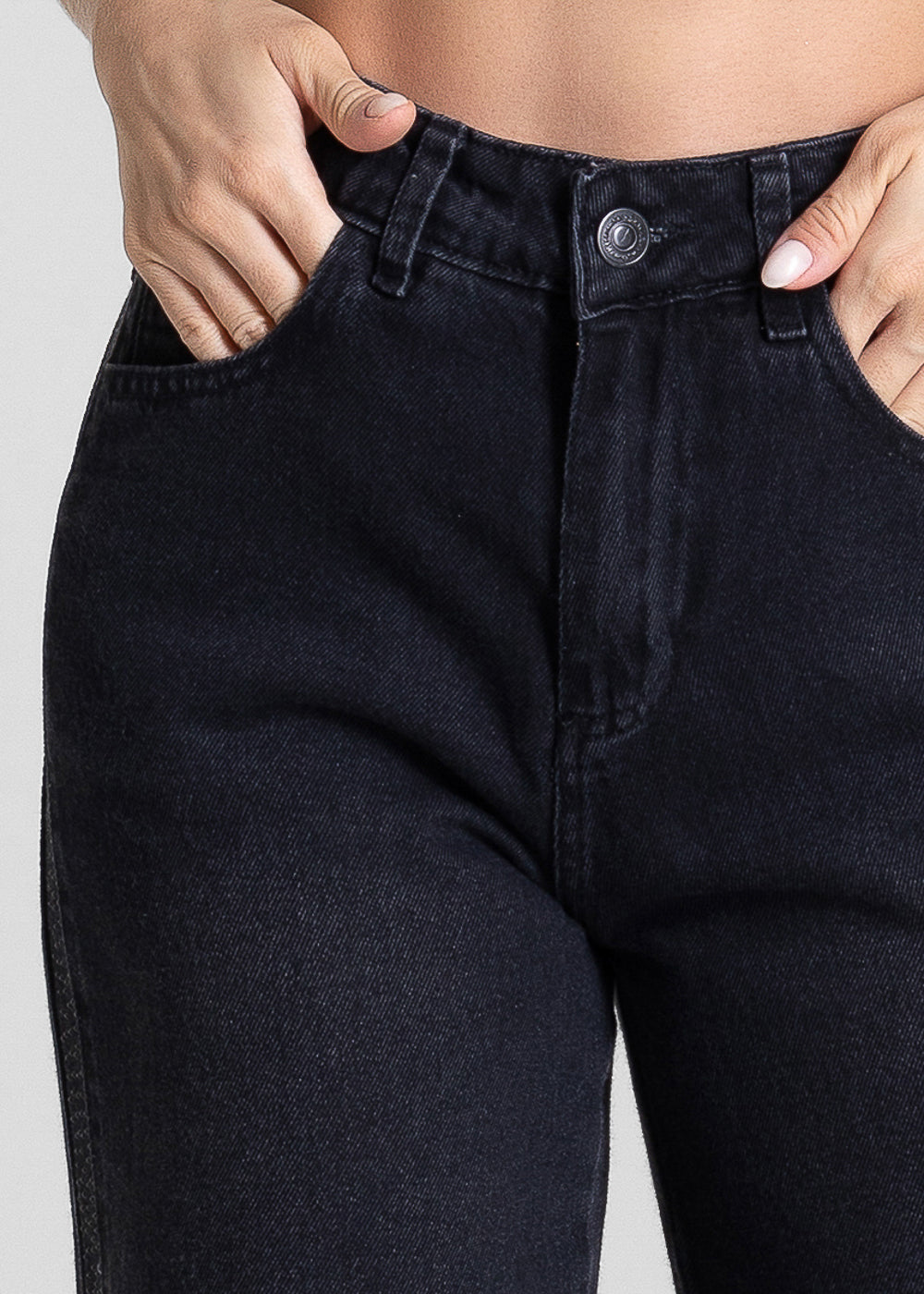 Calça Sarja Sawary Wide Leg - 281894 PRETO