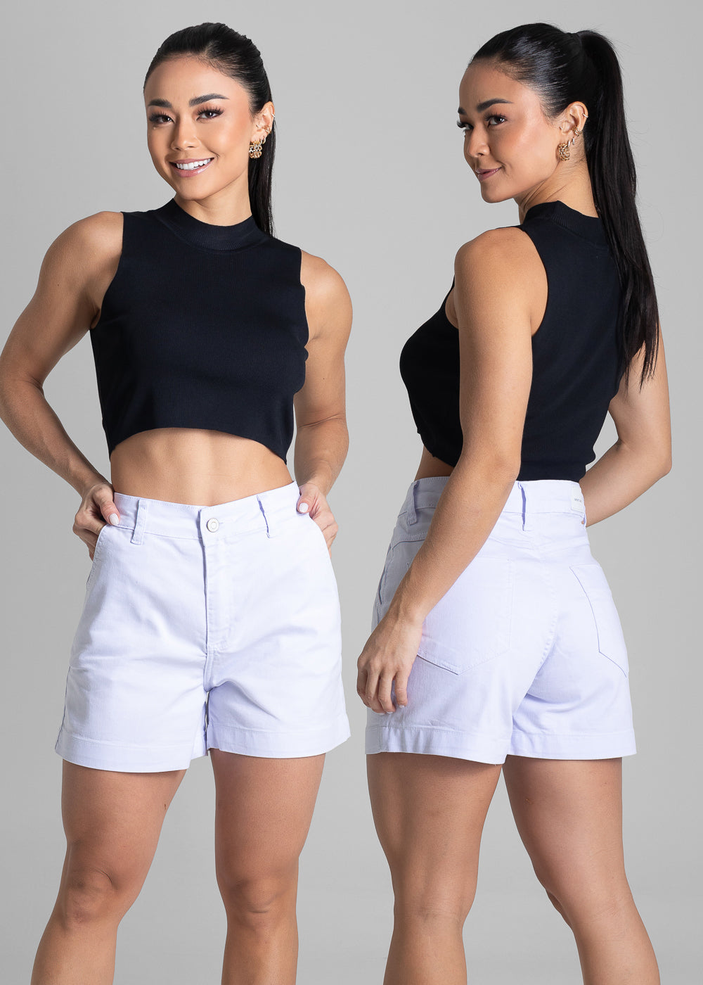 Shorts Sarja Sawary - 281904 BRANCO