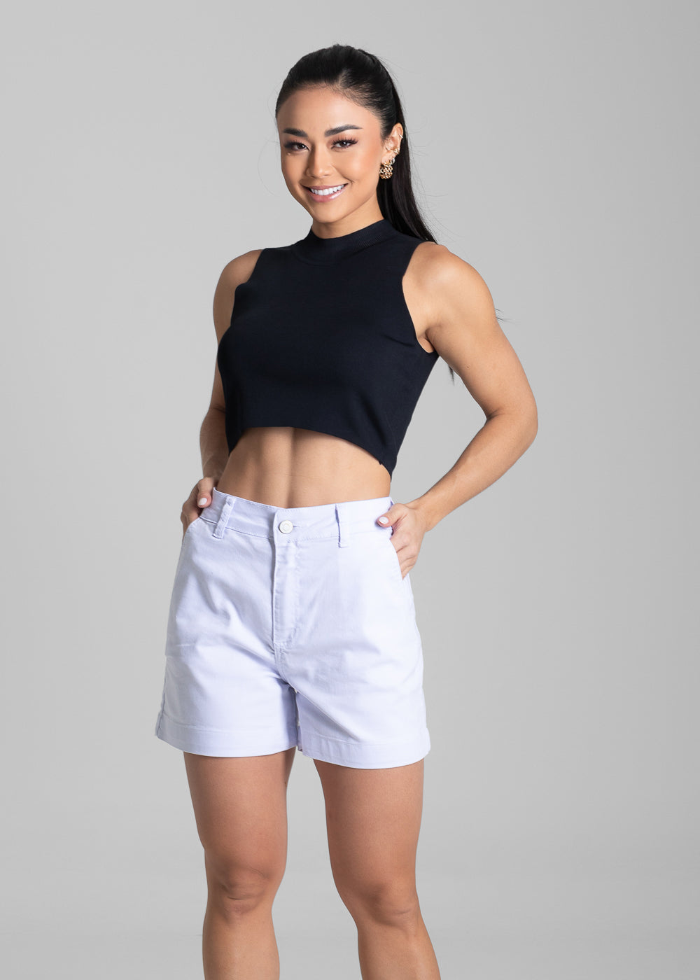 Shorts Sarja Sawary - 281904 BRANCO