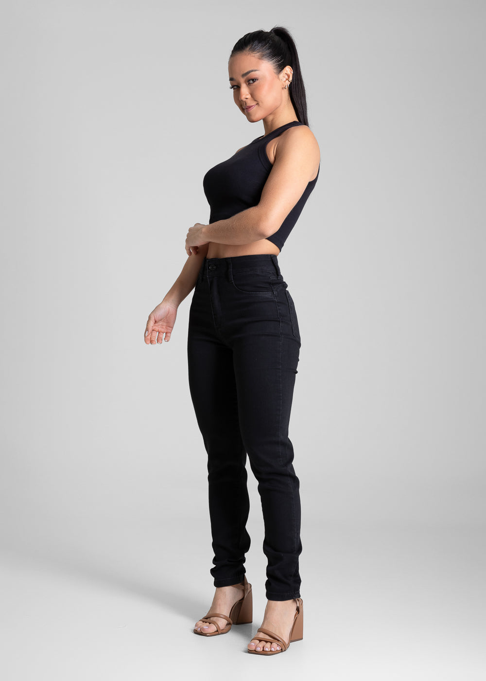 Calça Sarja Sawary Push Up - 281908 PRETO