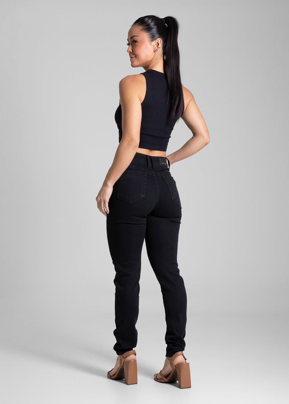 Calça Sarja Sawary Push Up - 281908 PRETO