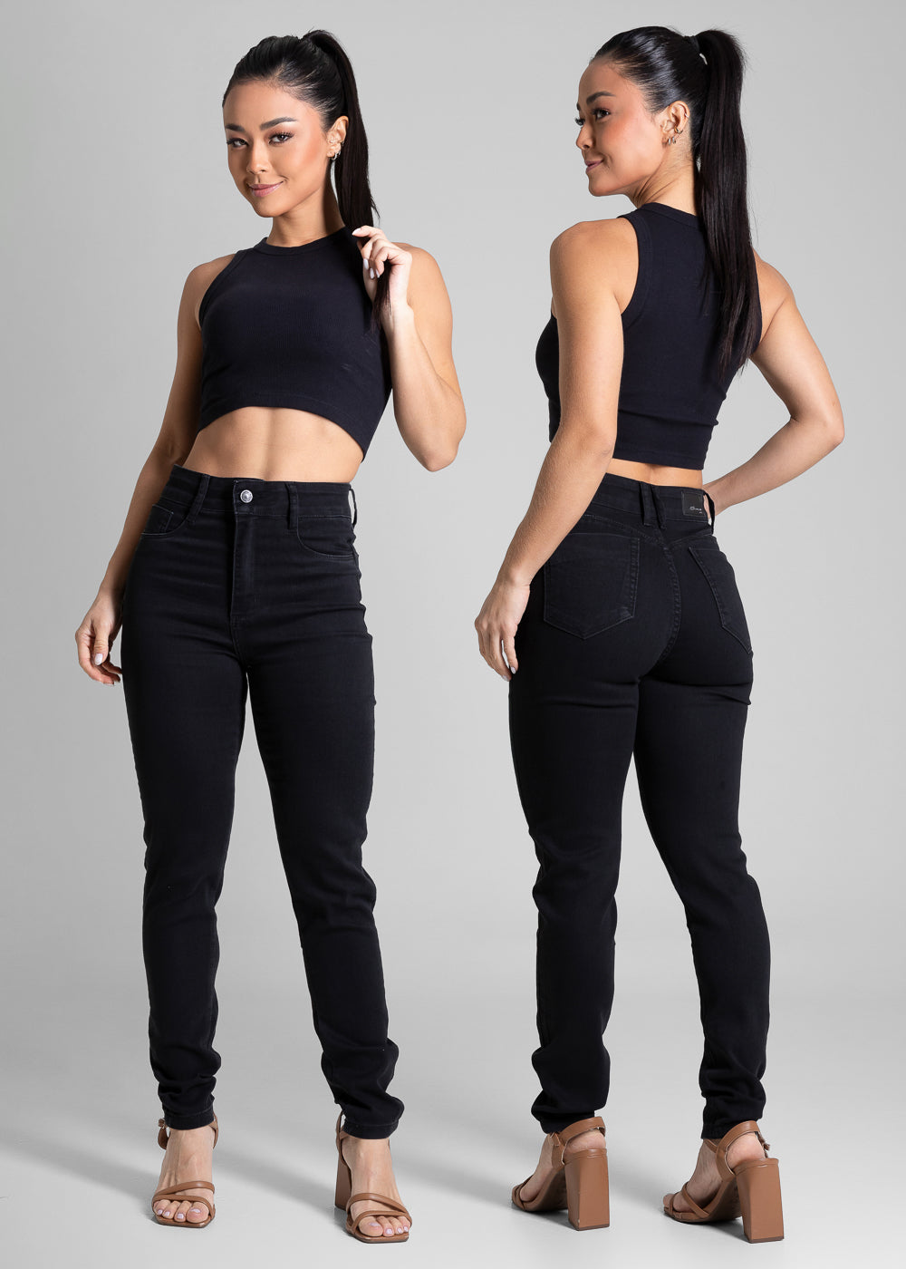 Calça Sarja Sawary Push Up - 281908 PRETO