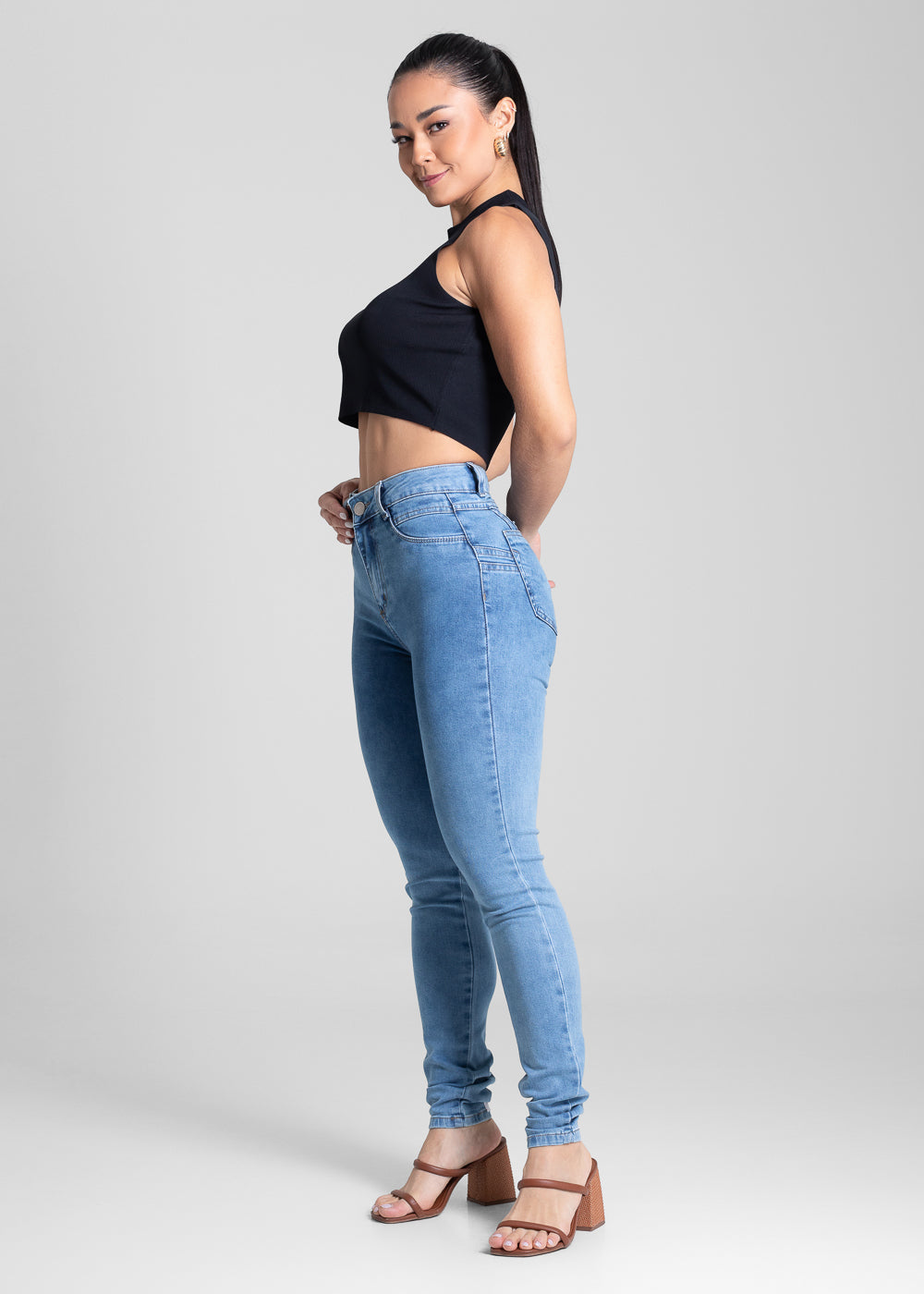 Calça Jeans Sawary Levanta Bumbum - 281909 AZUL