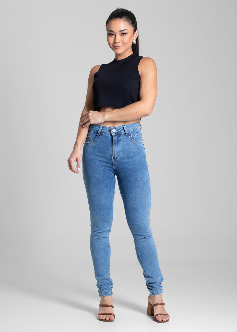 Calça Jeans Sawary Levanta Bumbum - 281909 AZUL