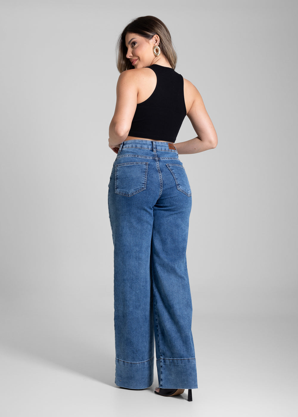 Calça Jeans Sawary Wide Leg - 281764 AZUL