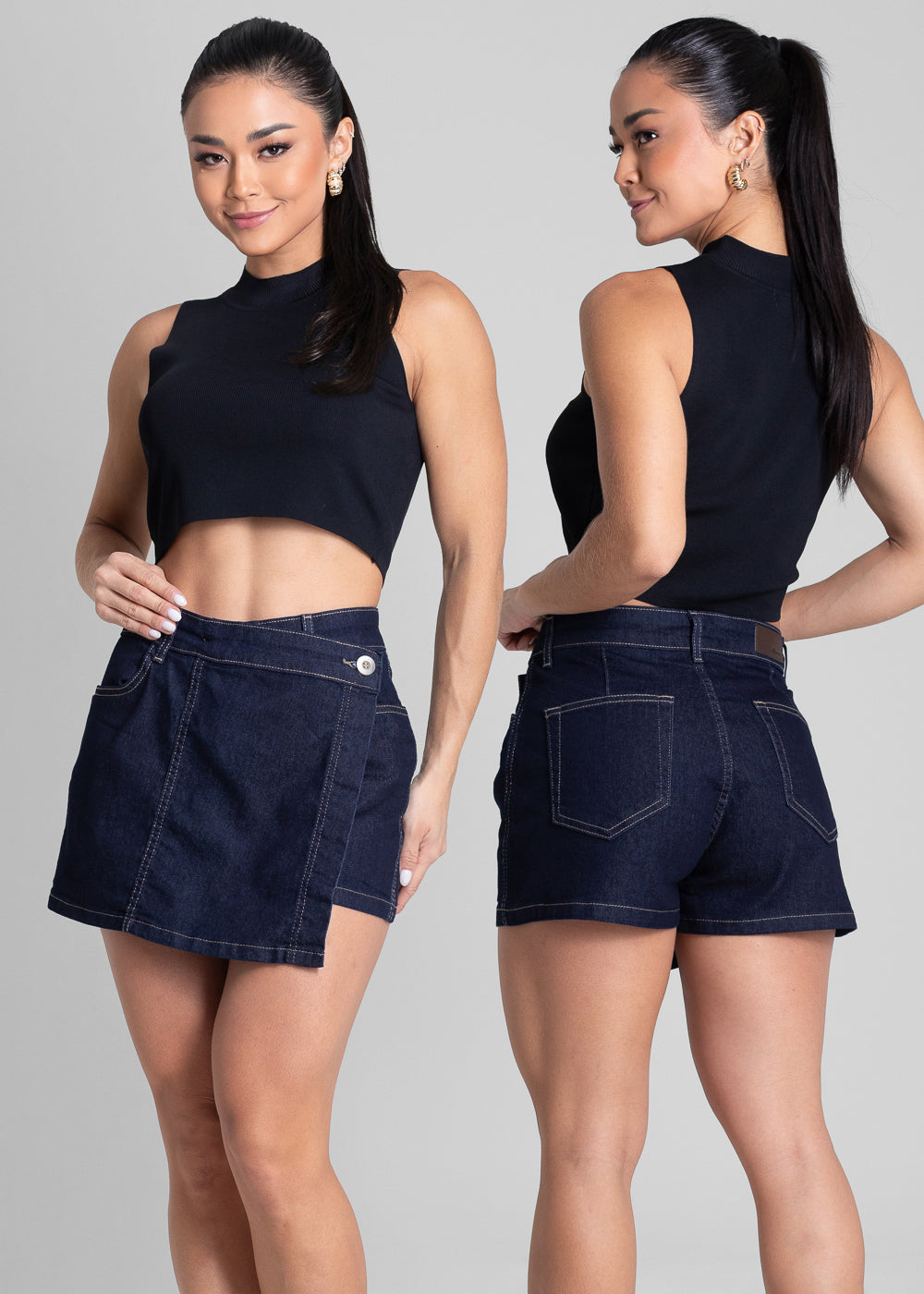 Shorts Saia Jeans Sawary - 281934 AZUL