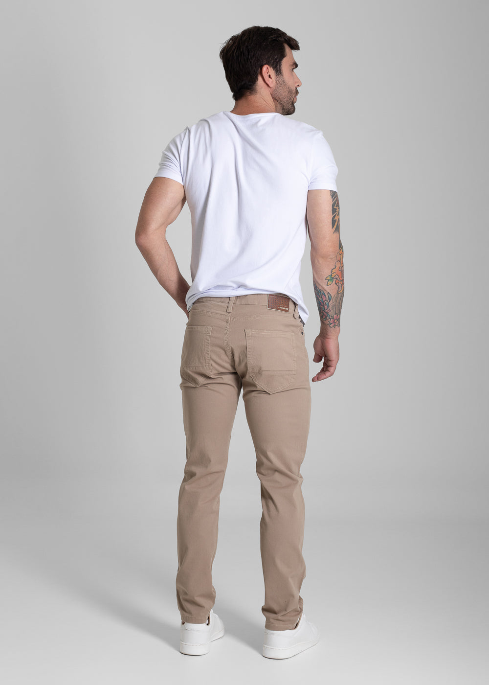 Calça Sarja Sawary Slim - 281945 BEGE