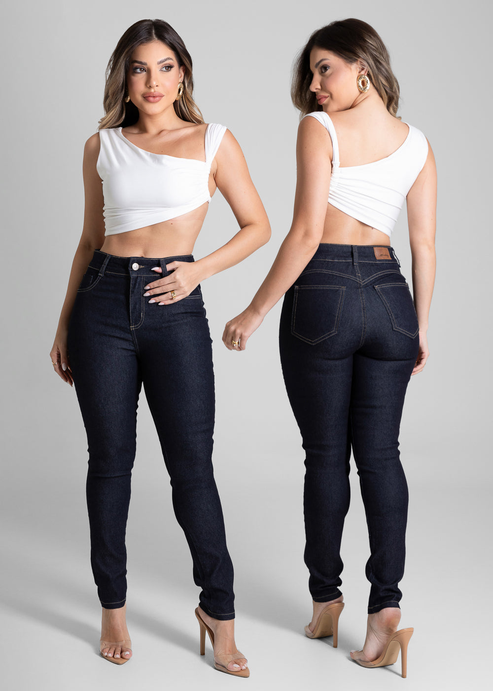 Calça Jeans Sawary Cigarrete - 281948 AZUL