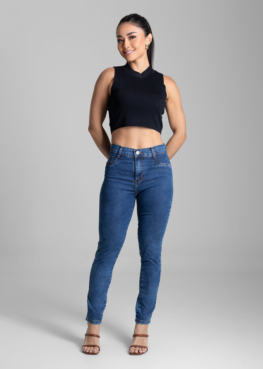 Calça Jeans Sawary Cigarrete - 281955 AZUL