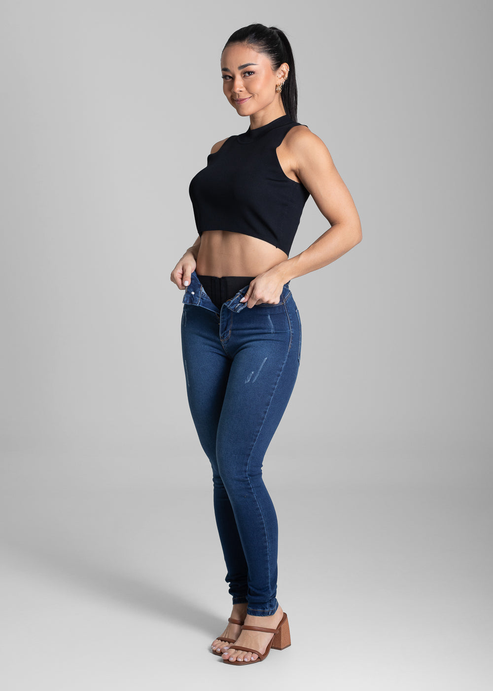 Calça Jeans Sawary Super Lipo - 281964 AZUL