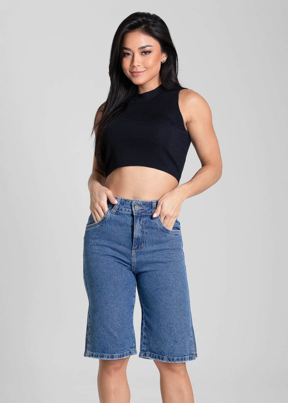 Bermuda Jeans Sawary - 281977 AZUL