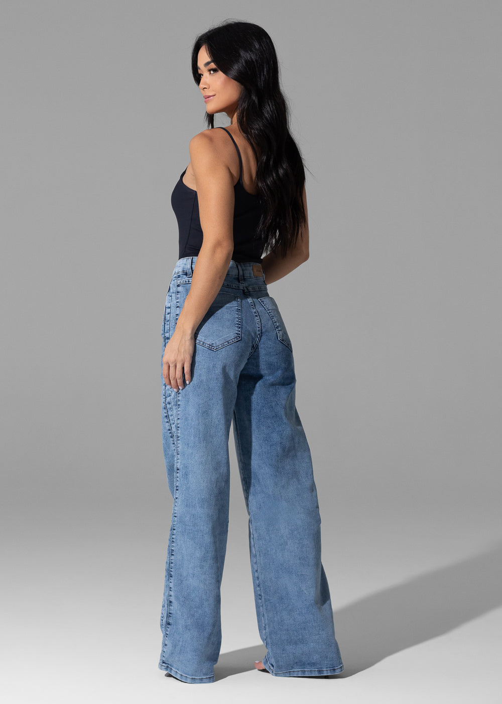 Calça Jeans Sawary Wide Leg - 281982 AZUL
