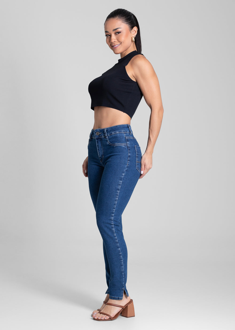 Calça Jeans Sawary Cigarrete - 281996 AZUL