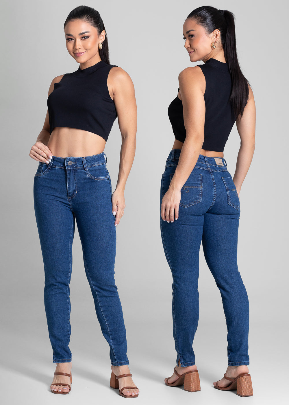 Calça Jeans Sawary Cigarrete - 281996 AZUL