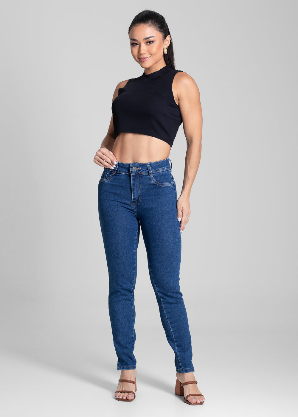 Calça Jeans Sawary Cigarrete - 281996 AZUL