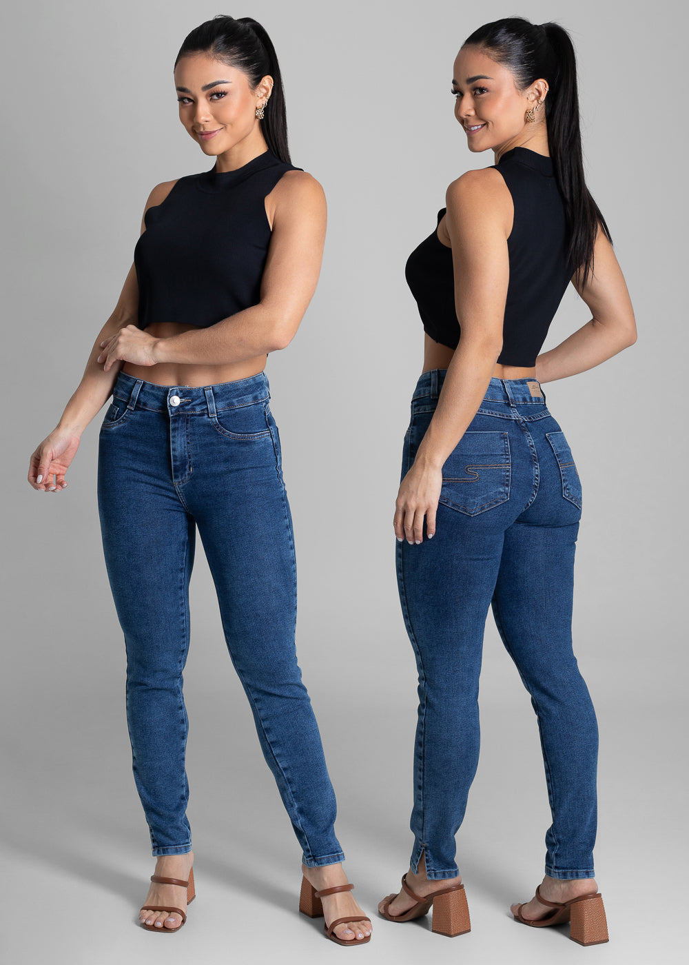 Calça Jeans Sawary Cigarrete - 281997 AZUL