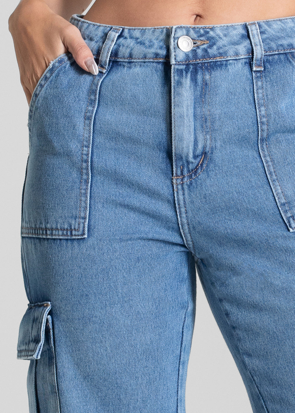 Calça Jeans Sawary Reta - 282003 AZUL