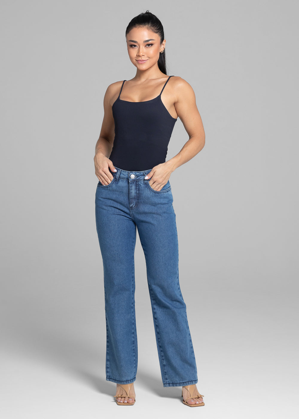 Calça Jeans Sawary Reta - 282006 INDIGO  SOBRETINTO