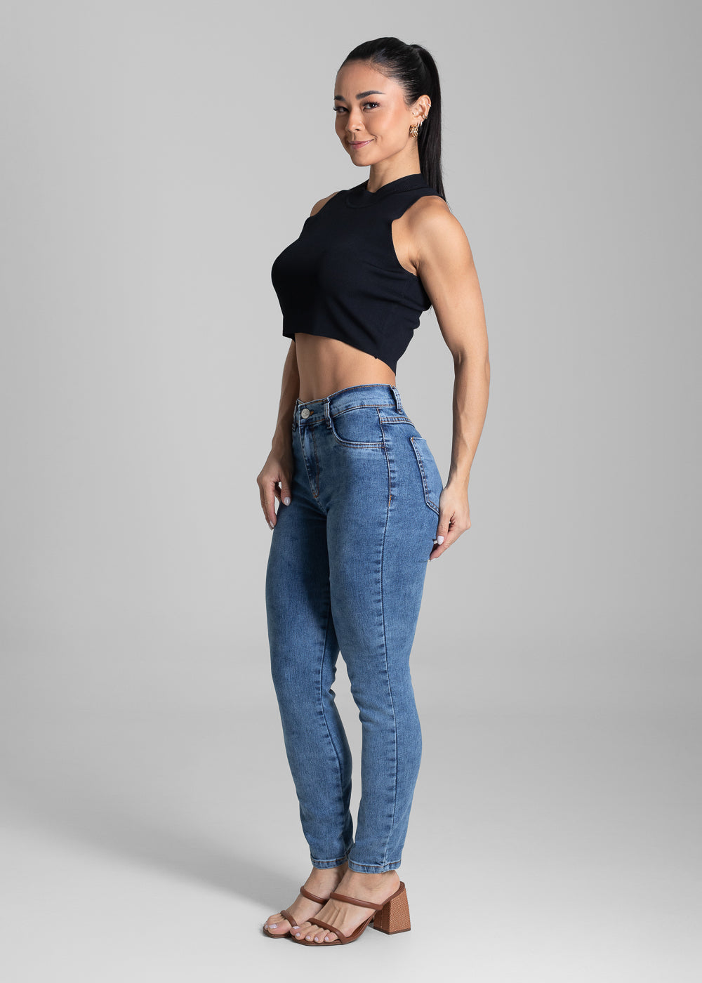 Calça Jeans Sawary Cigarrete - 282007 AZUL