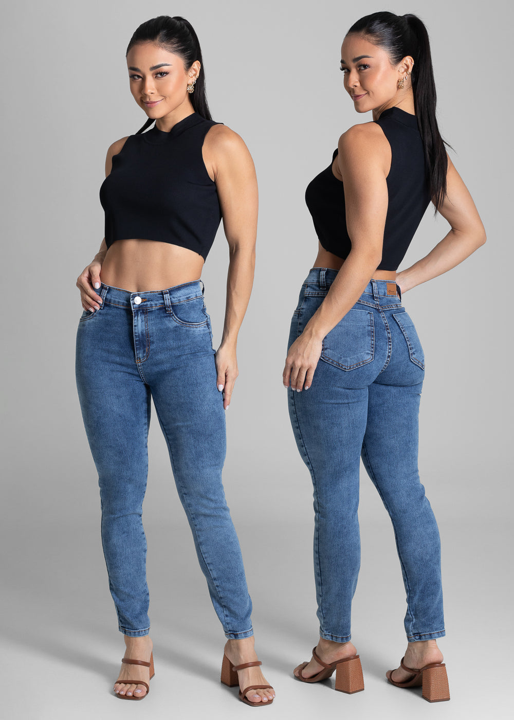 Calça Jeans Sawary Cigarrete - 282007 AZUL