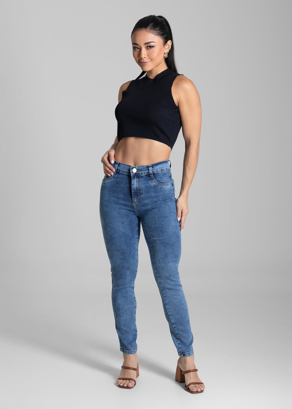 Calça Jeans Sawary Cigarrete - 282007 AZUL