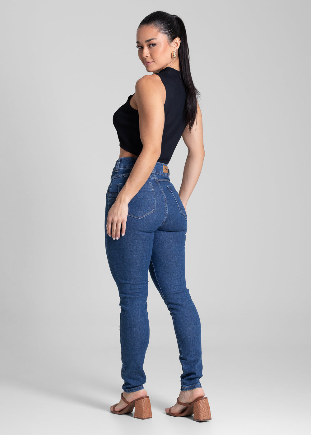 Calça Jeans Sawary Levanta Bumbum - 282014 AZUL
