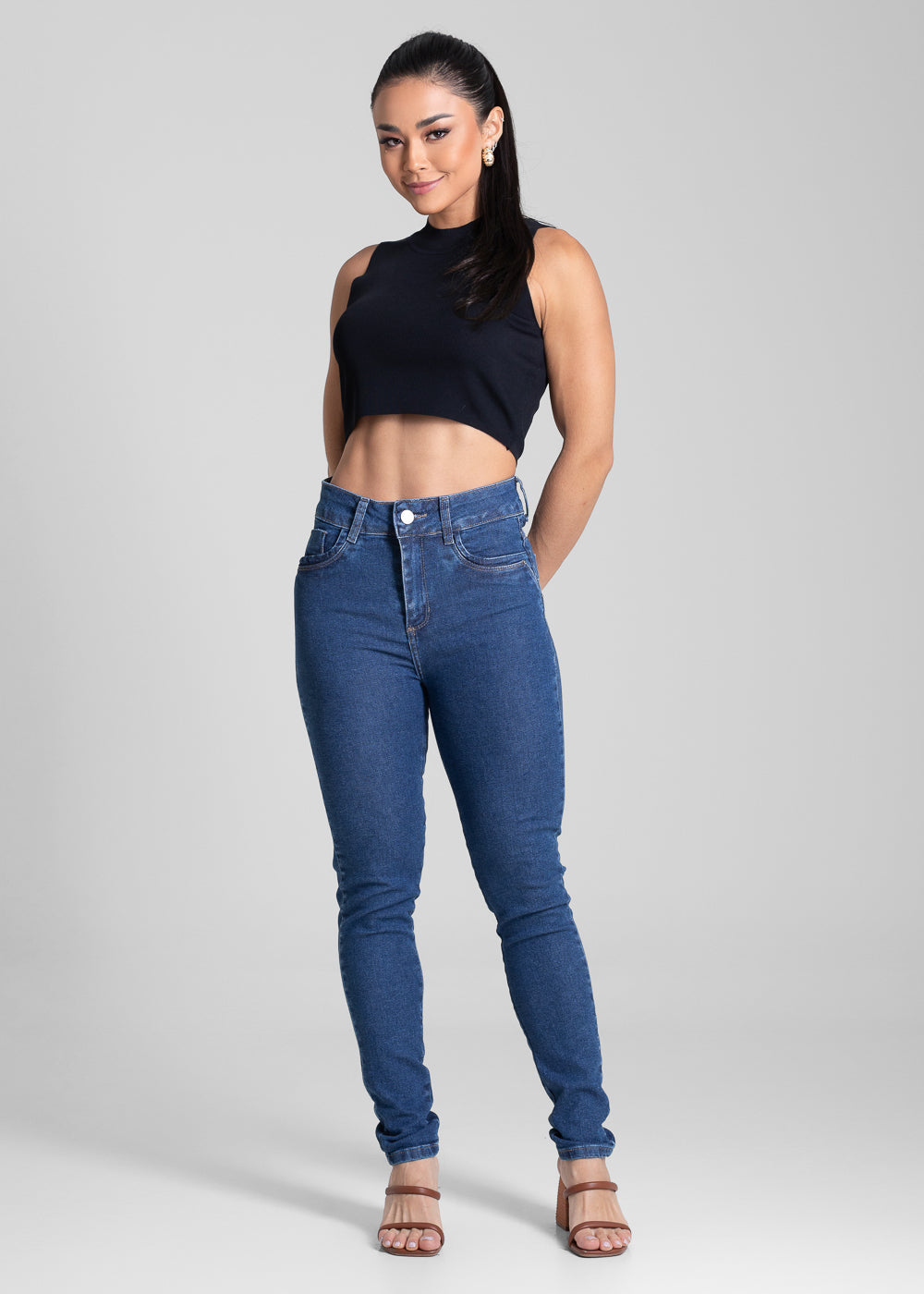 Calça Jeans Sawary Levanta Bumbum - 282014 AZUL
