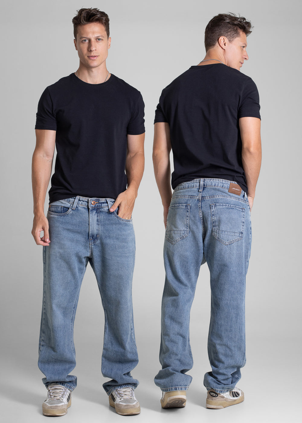 Calça Jeans Sawary Baggy - 282015 AZUL