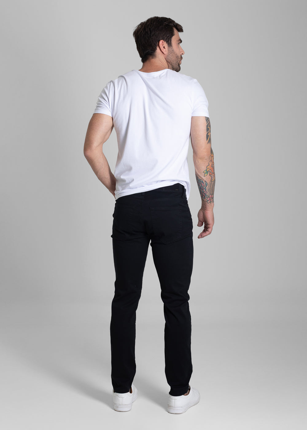 Calça Sarja Sawary Slim - 282023 PRETO