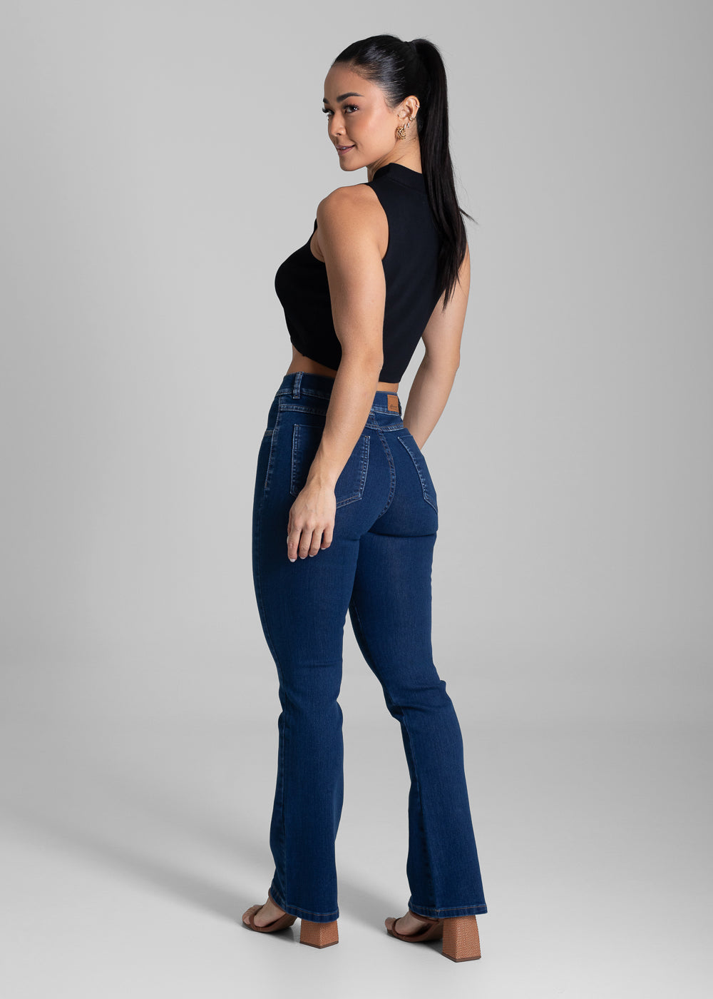 Calça Jeans Sawary Boot Cut Petit - 282031 AZUL