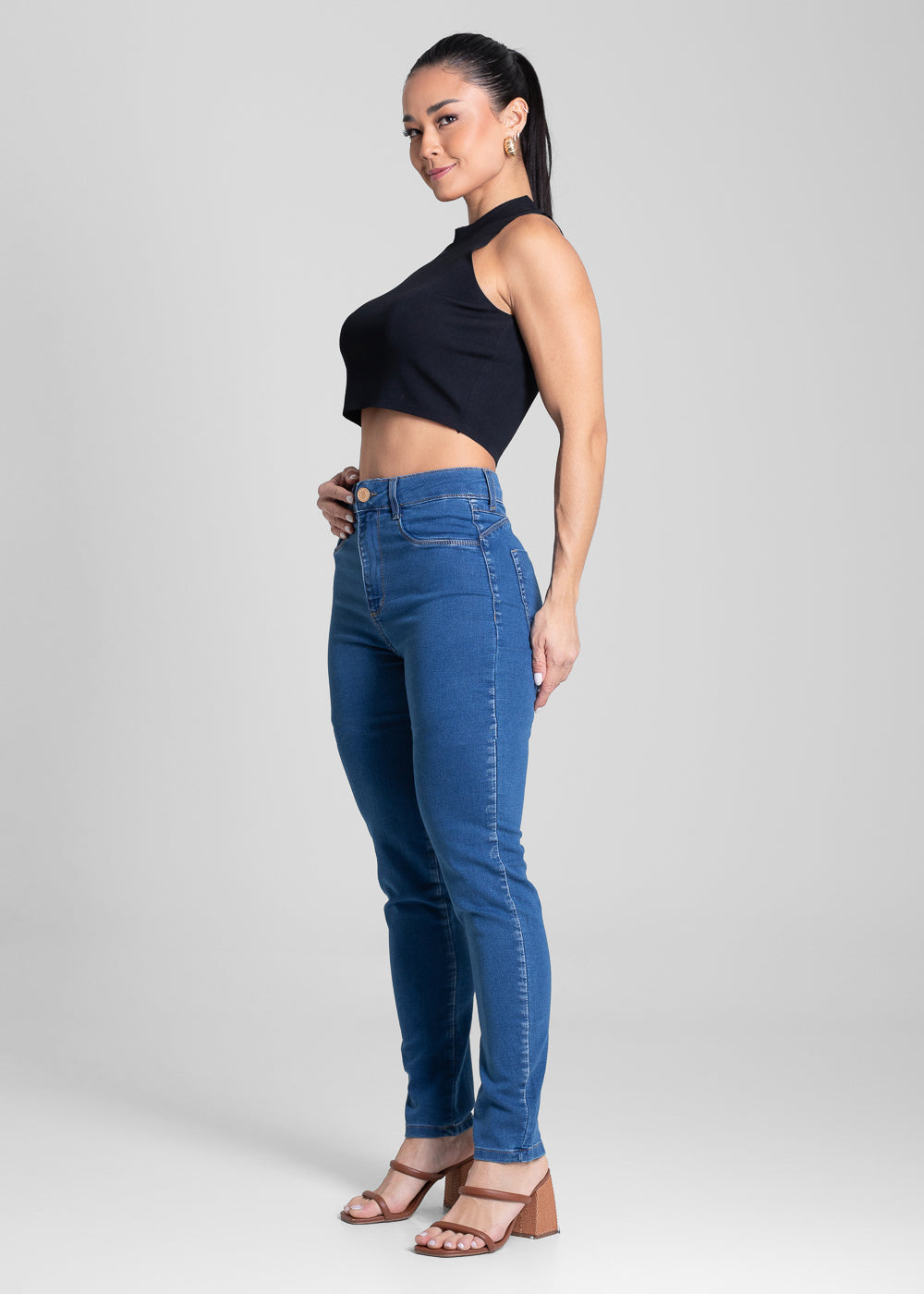 Calça Jeans Sawary Push Up - 282033 AZUL