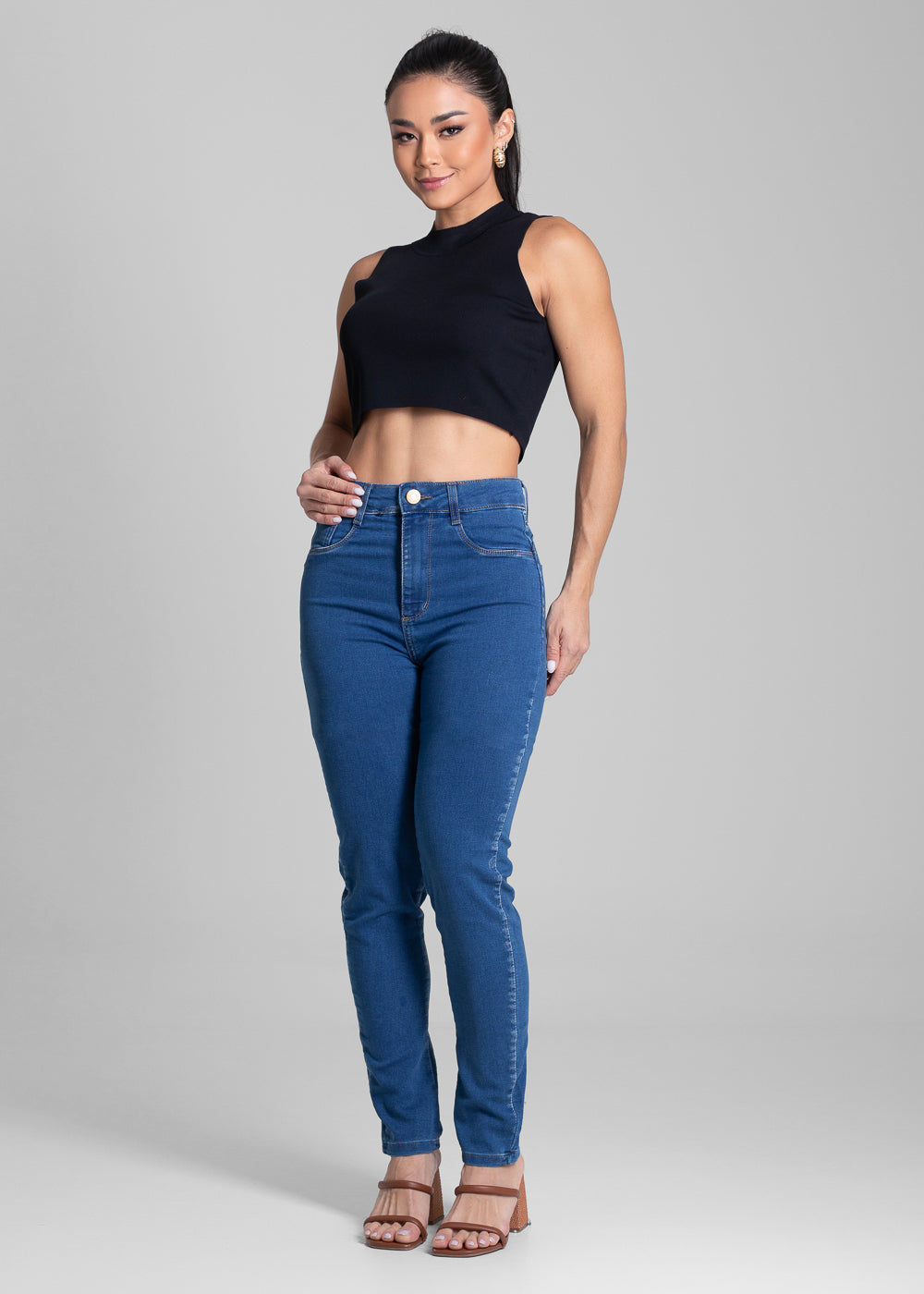 Calça Jeans Sawary Push Up - 282033 AZUL