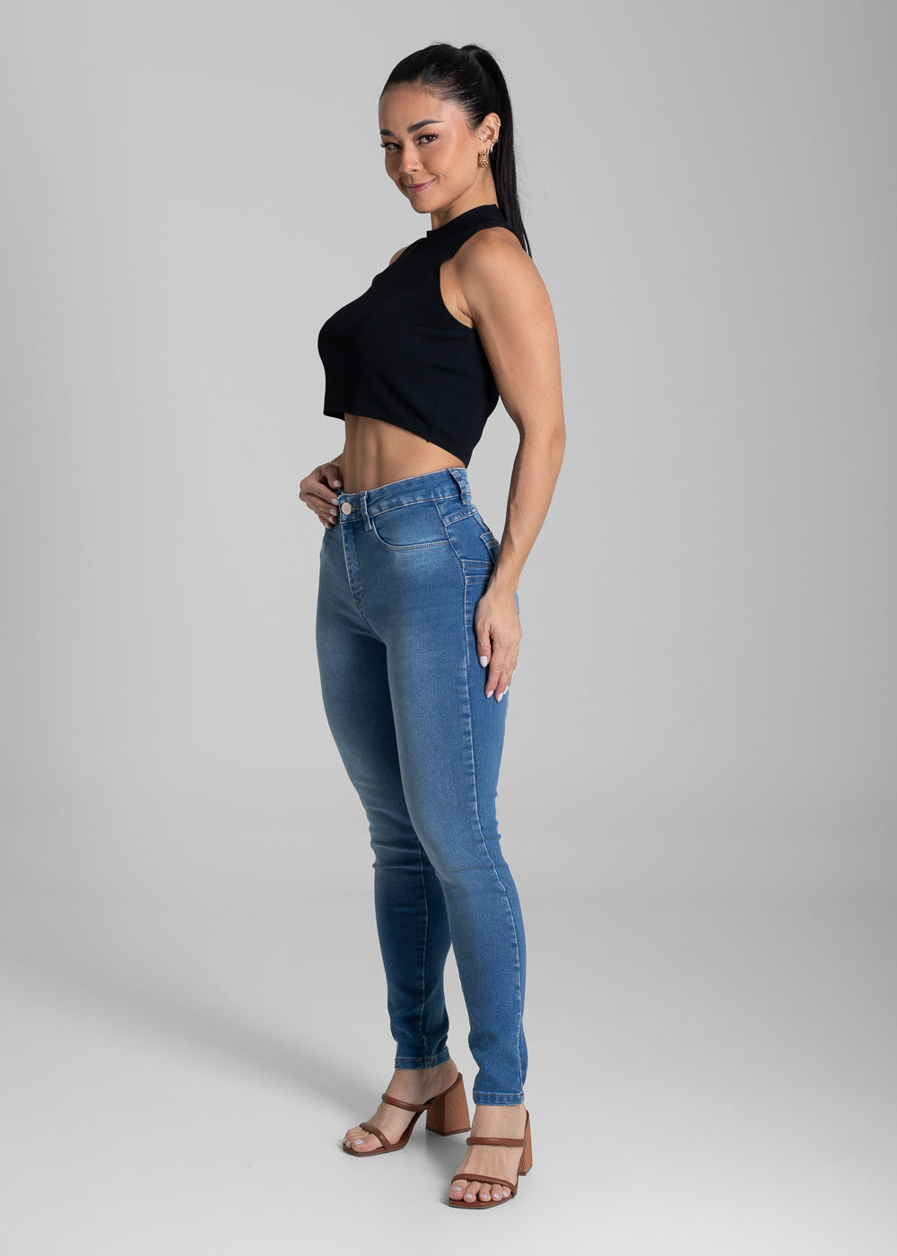 Calça Jeans Sawary Levanta Bumbum - 282041 AZUL