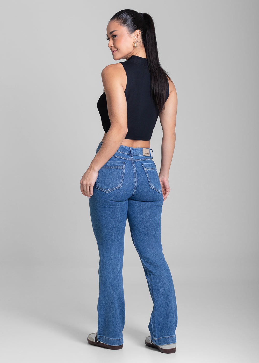 Calça Jeans Sawary Boot Cut Petit - 282045 AZUL