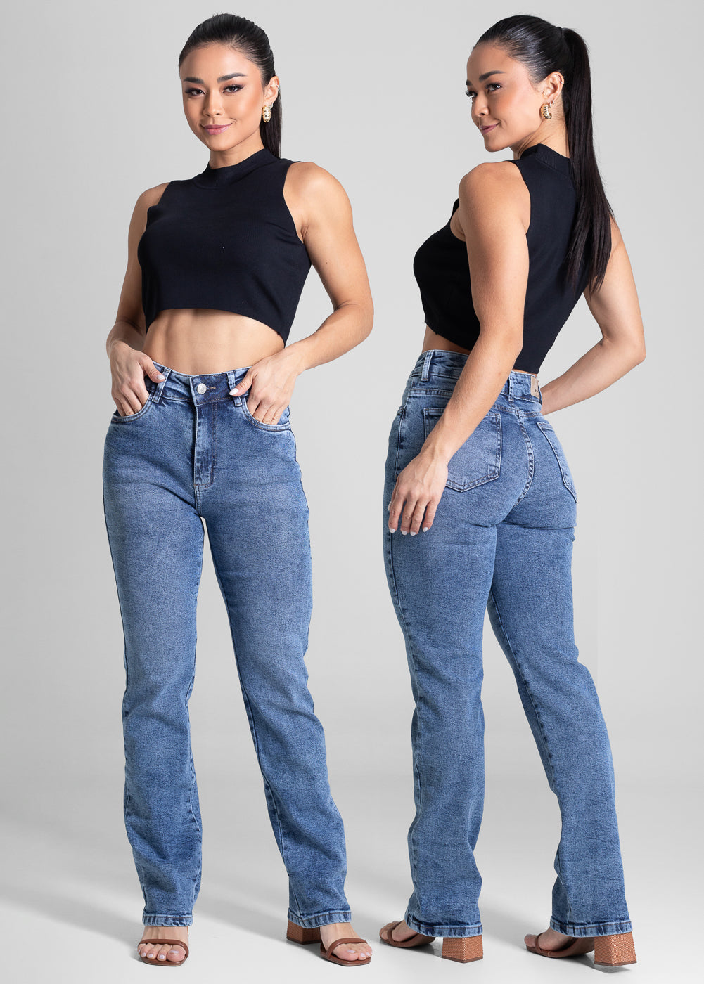 Calça Jeans Sawary Reta - 282063 AZUL