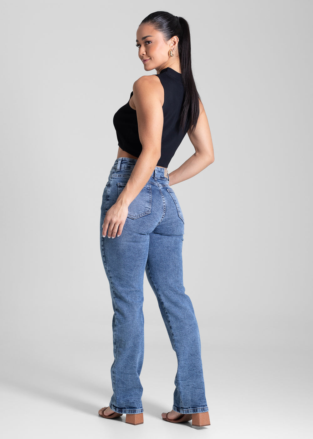 Calça Jeans Sawary Reta - 282063 AZUL