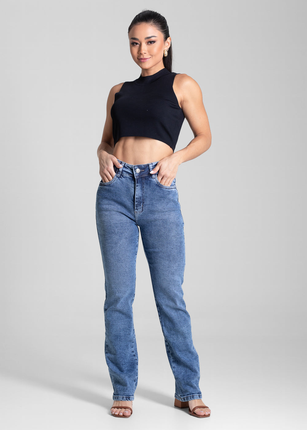 Calça Jeans Sawary Reta - 282063 AZUL