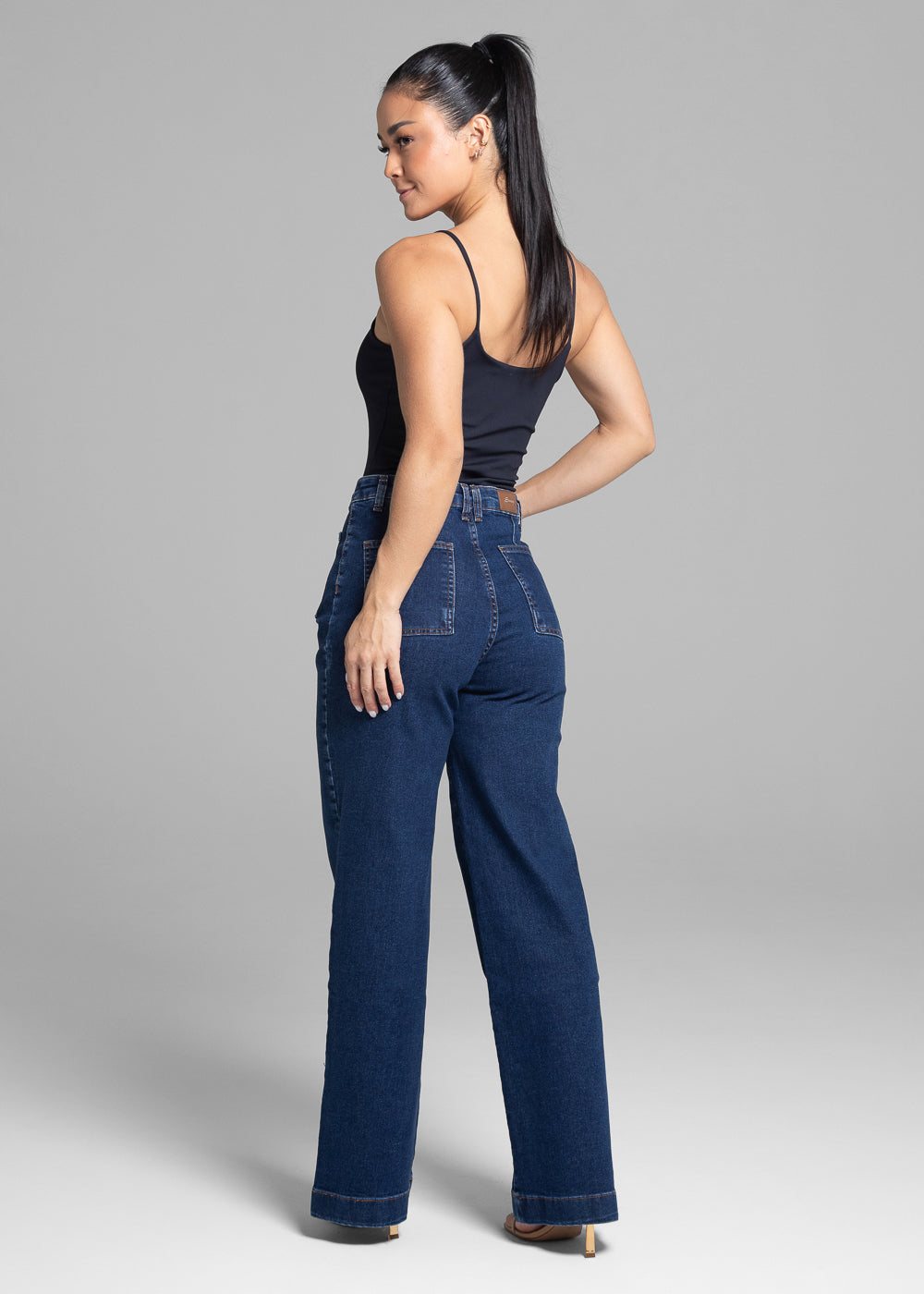 Calça Jeans Sawary Wide Leg - 282067 AZUL