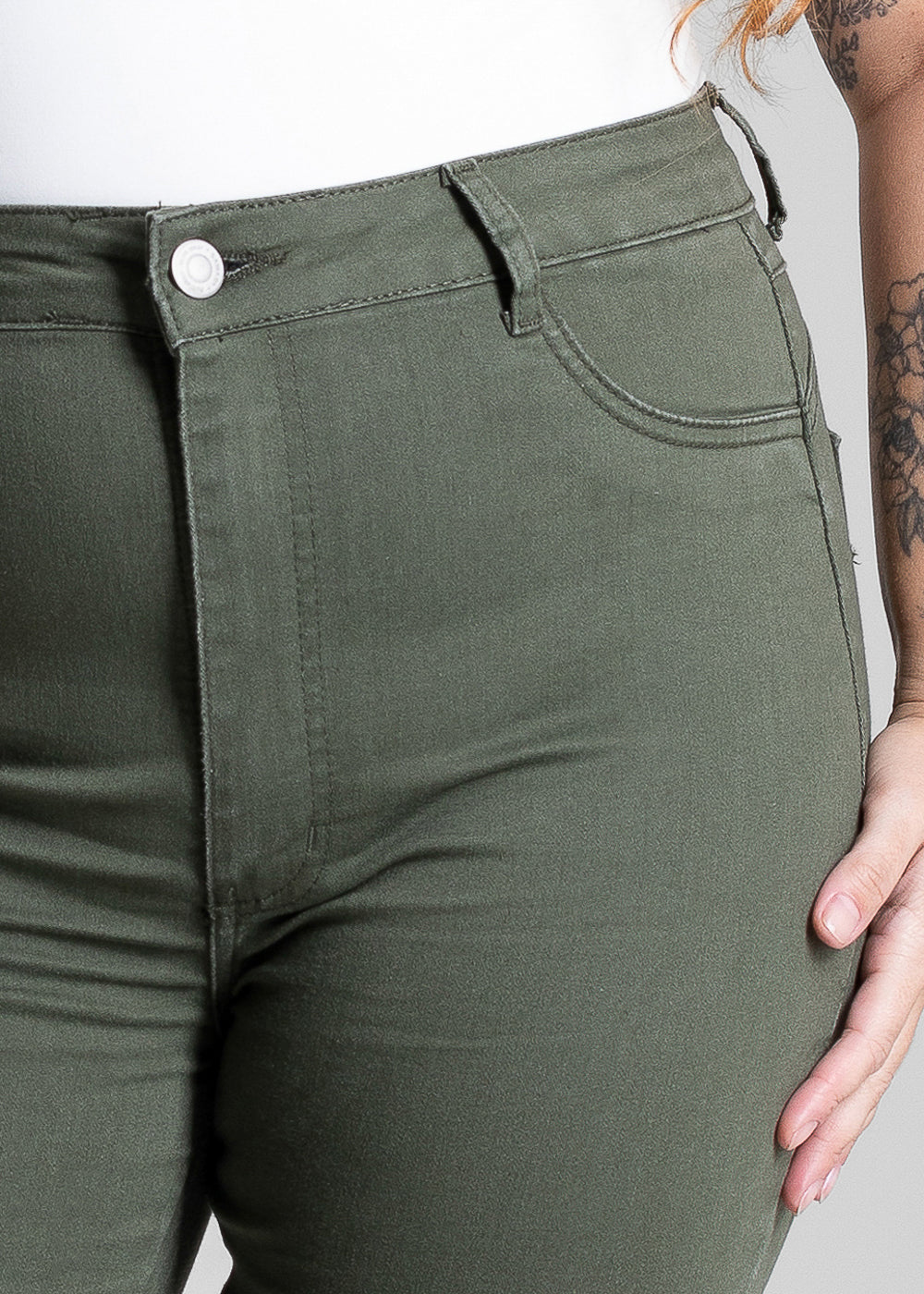 Calça Sarja Sawary Plus Size - 282071 VERDE