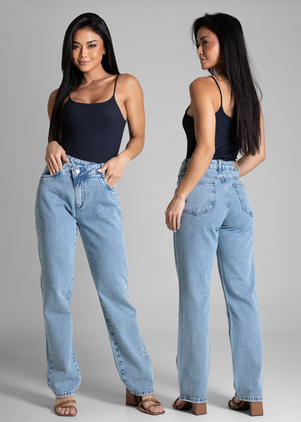 Calça Jeans Sawary Reta - 282093 AZUL