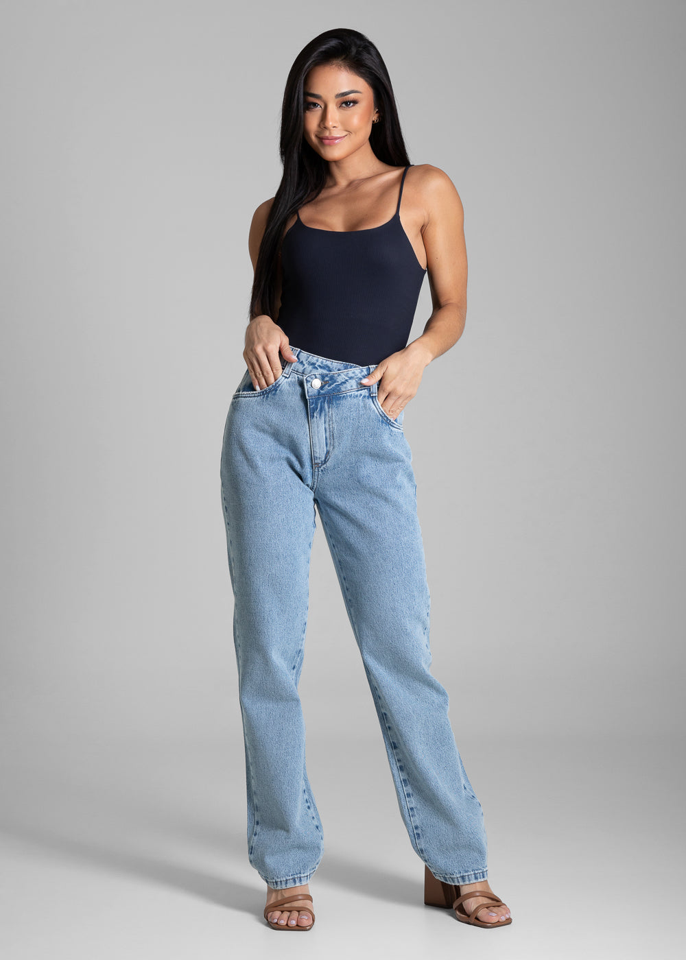 Calça Jeans Sawary Reta - 282093 AZUL