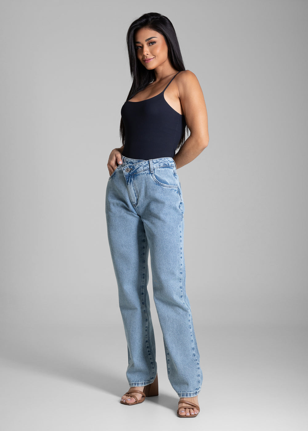 Calça Jeans Sawary Reta - 282093 AZUL