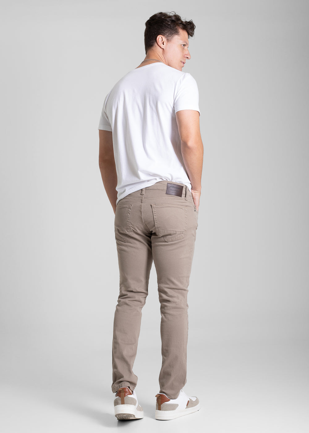 Calça Sarja Sawary Slim - 282097 BEGE