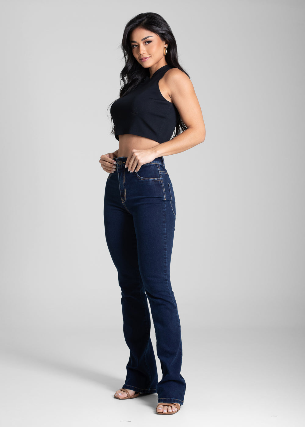 Calça Jeans Sawary Super Lipo Boot Cut - 282103 AZUL