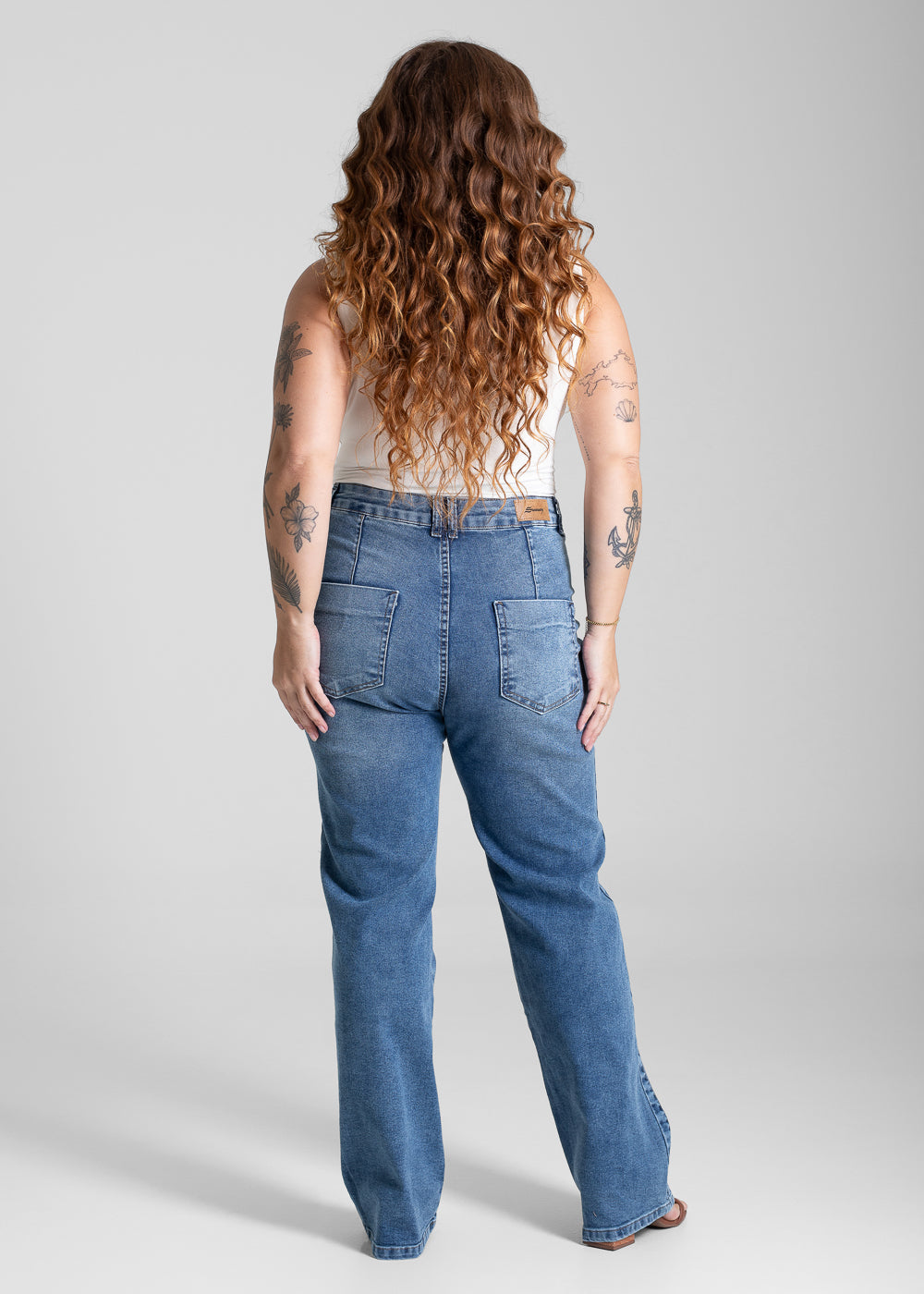 Calça Jeans Sawary Plus Size Petit - 282108 AZUL