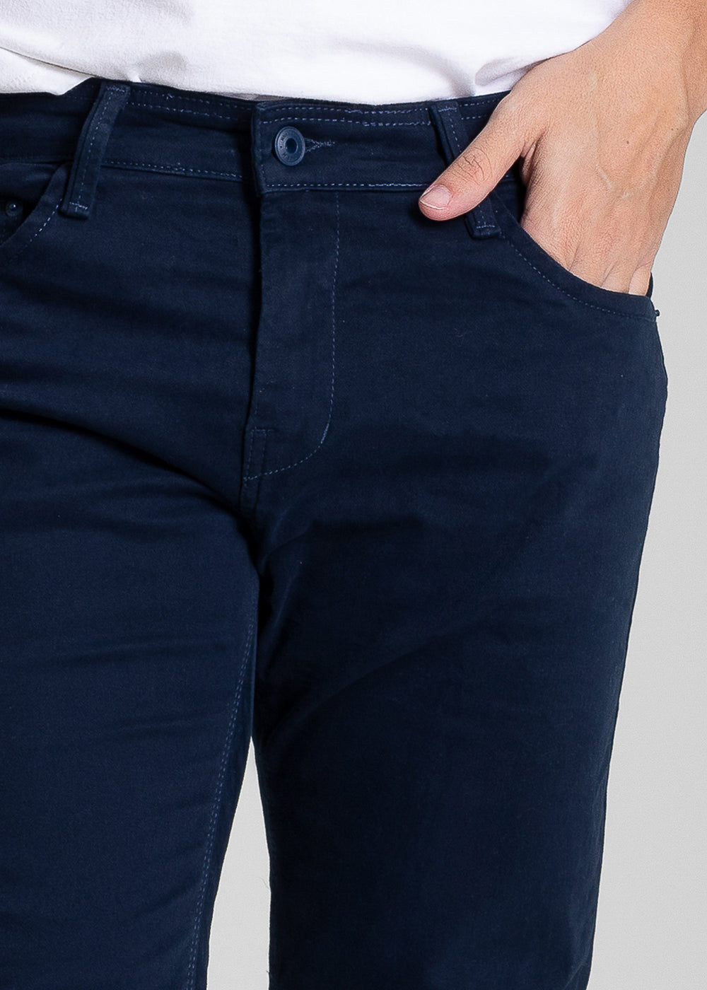 Calça Sarja Sawary Slim - 282112 AZUL ESCURO