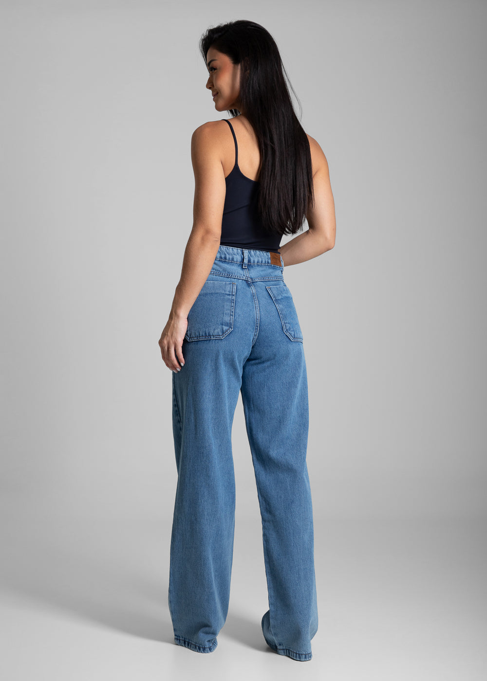 Calça Jeans Sawary Wide Leg - 282113 AZUL