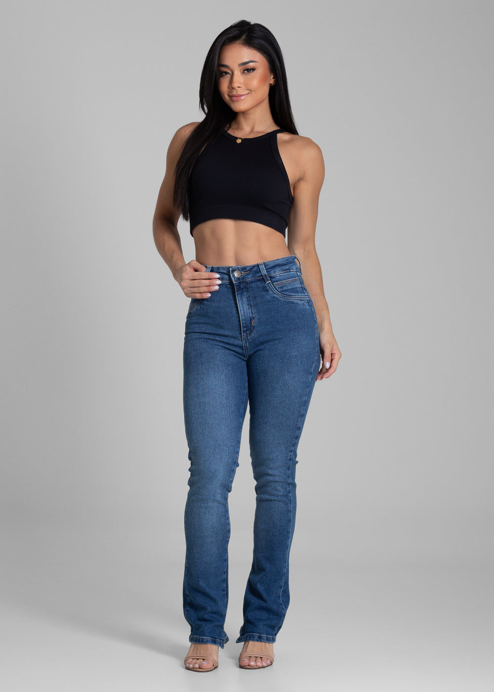 Calça Jeans Sawary Reta - 282124 AZUL