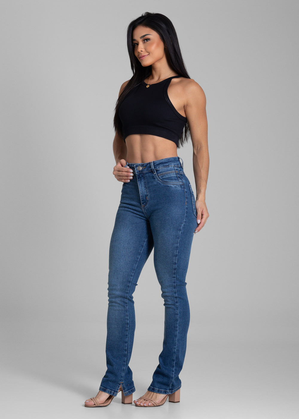Calça Jeans Sawary Reta - 282124 AZUL