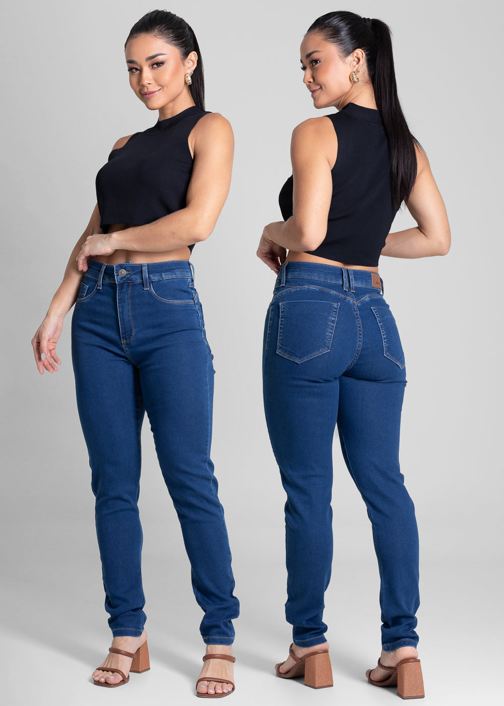 Calça Jeans Sawary Push Up - 282125 AZUL